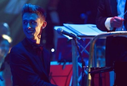 Playing with the Harrogate Symphony Orchestra, Sheffield, Uk.